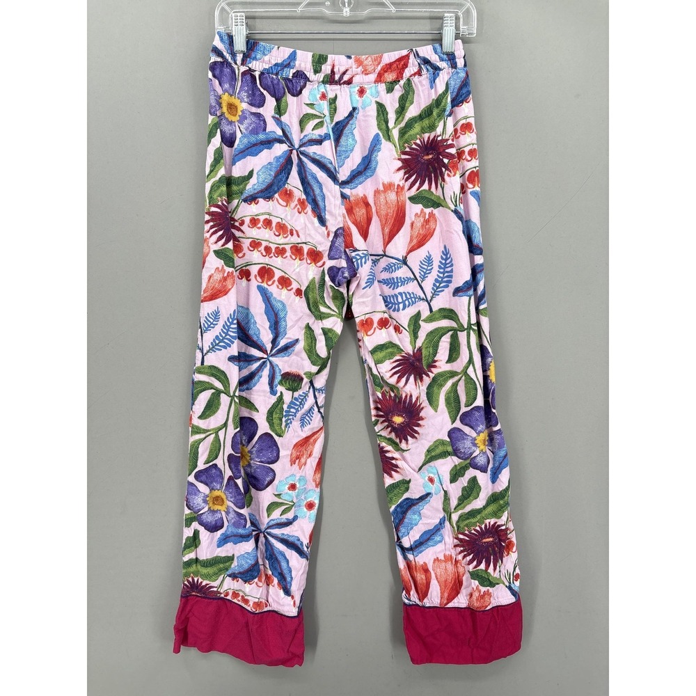 Rosa De Weerd‎ Anthropologie Pajama Pants Womens XS Multicolor Floral Jersey - Picture 8 of 12